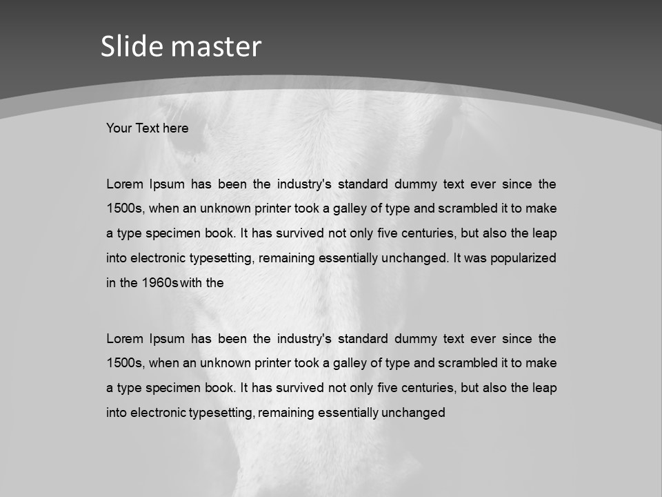 Grey Portrait Outside PowerPoint Template