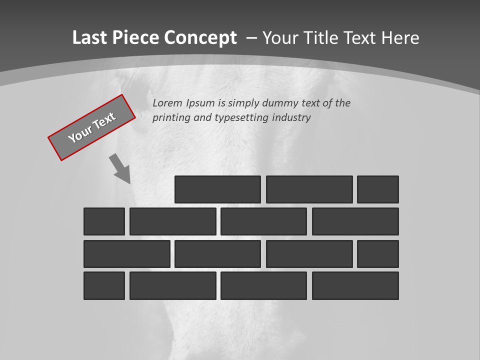 Grey Portrait Outside PowerPoint Template