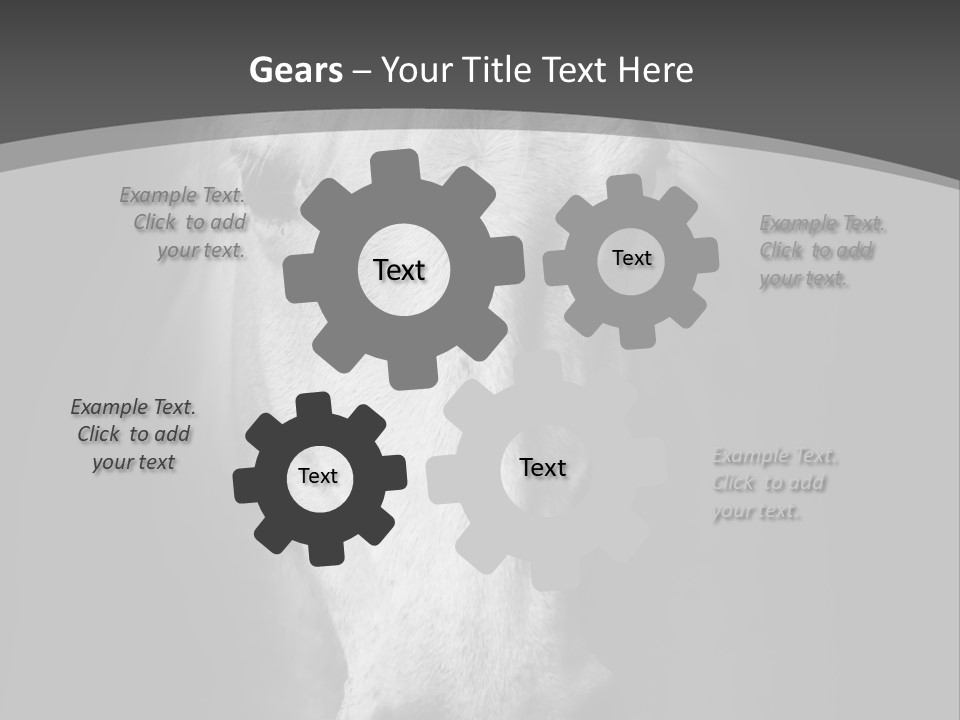 Grey Portrait Outside PowerPoint Template