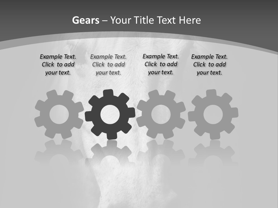 Grey Portrait Outside PowerPoint Template