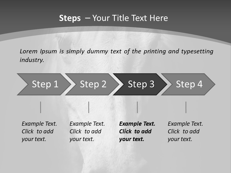 Grey Portrait Outside PowerPoint Template