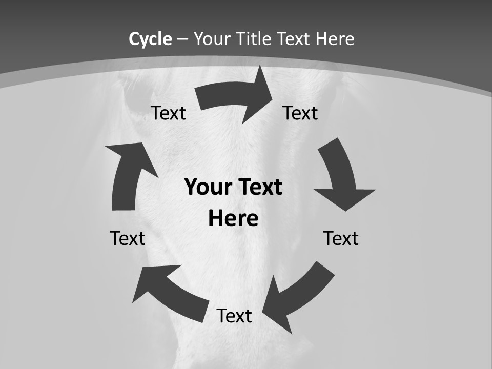 Grey Portrait Outside PowerPoint Template