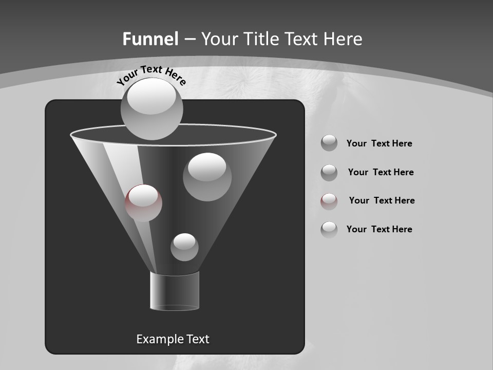 Grey Portrait Outside PowerPoint Template