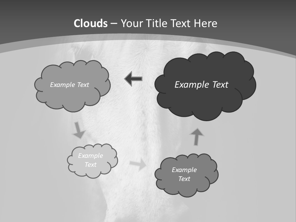 Grey Portrait Outside PowerPoint Template