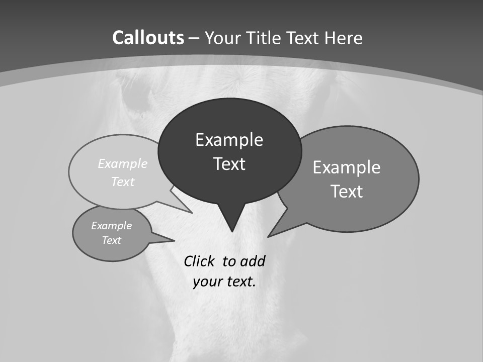 Grey Portrait Outside PowerPoint Template