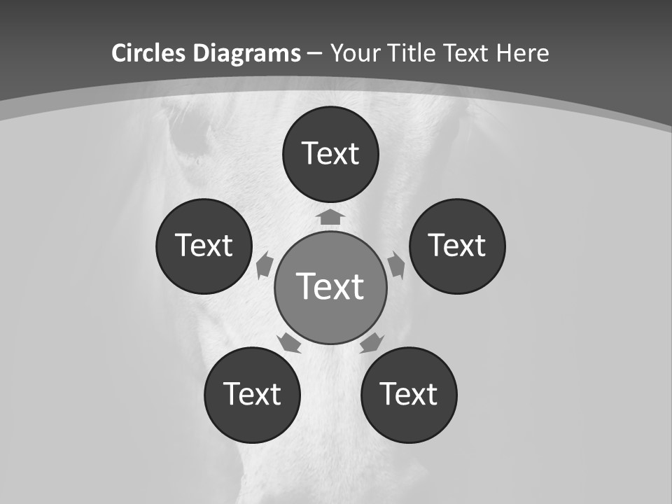 Grey Portrait Outside PowerPoint Template