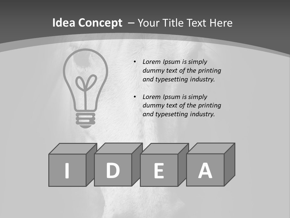 Grey Portrait Outside PowerPoint Template