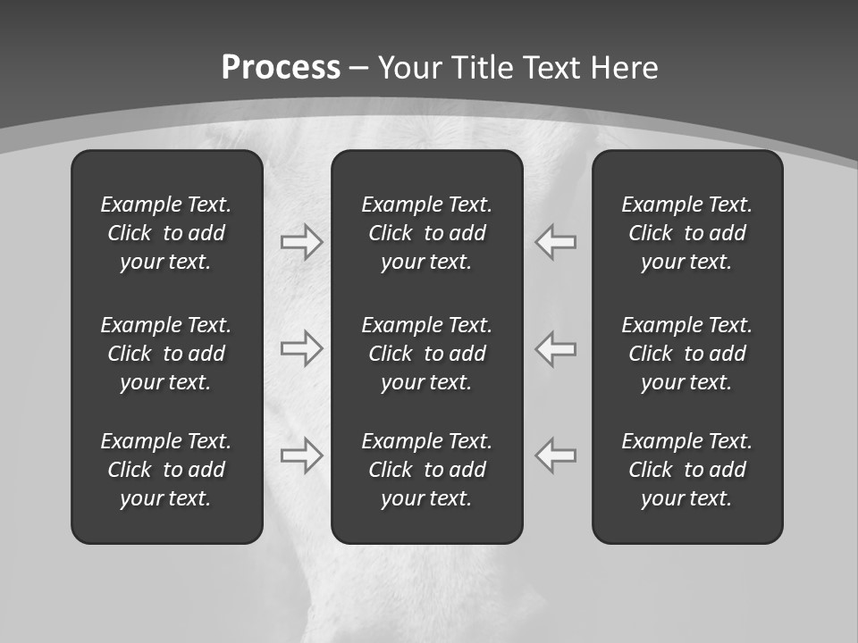 Grey Portrait Outside PowerPoint Template