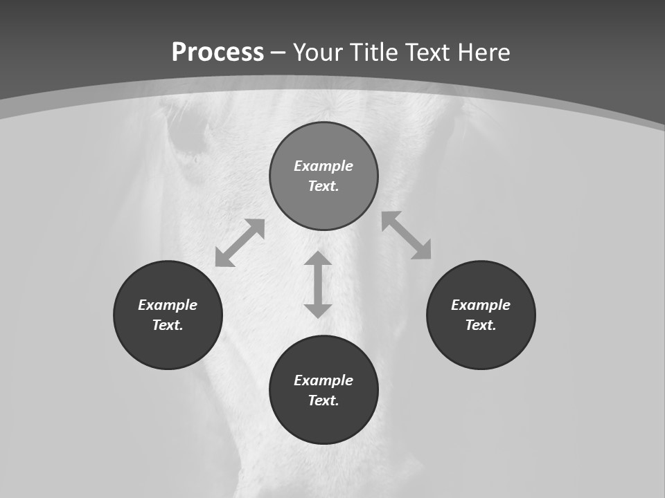 Grey Portrait Outside PowerPoint Template