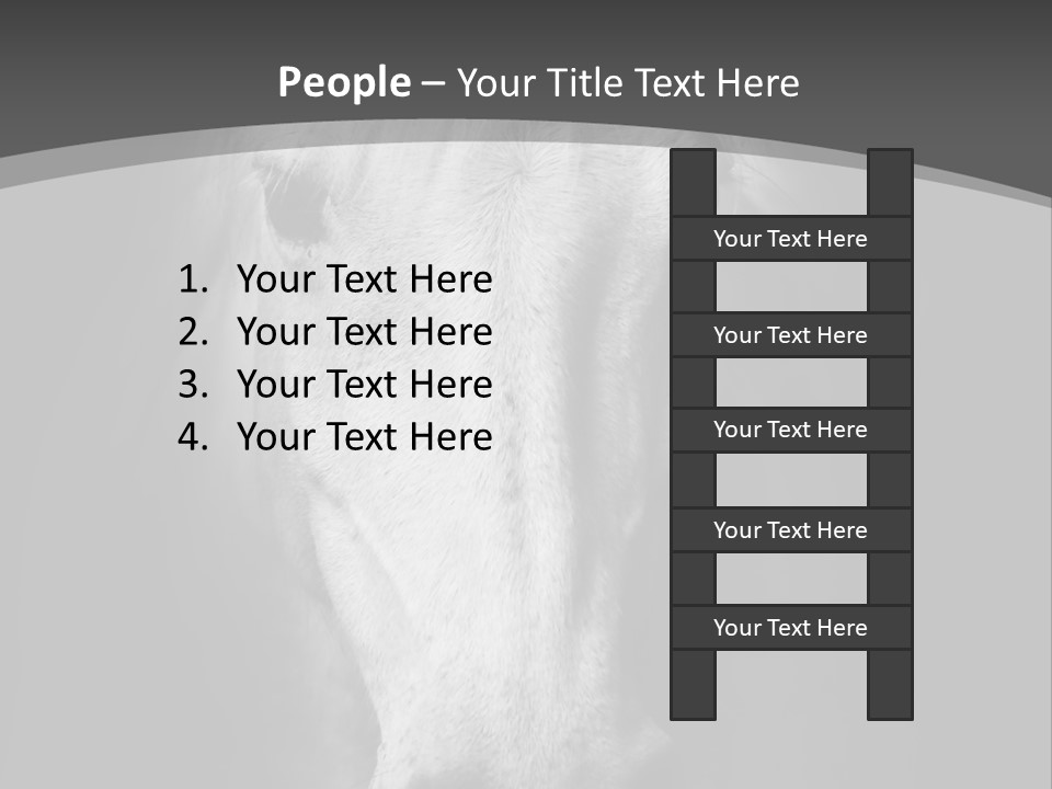 Grey Portrait Outside PowerPoint Template