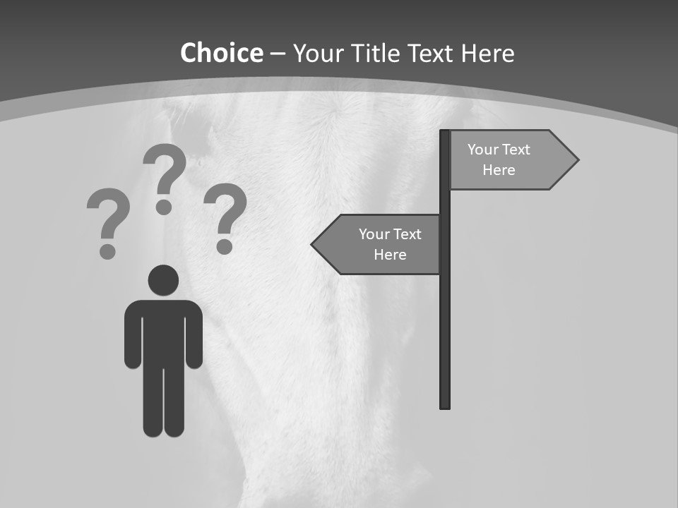 Grey Portrait Outside PowerPoint Template