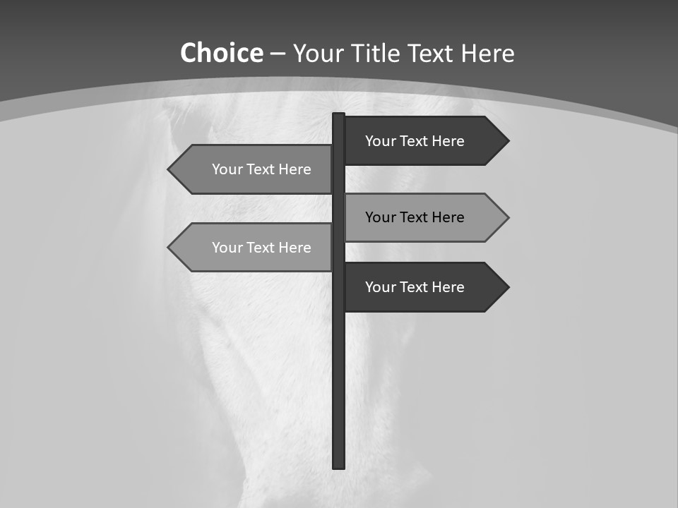 Grey Portrait Outside PowerPoint Template