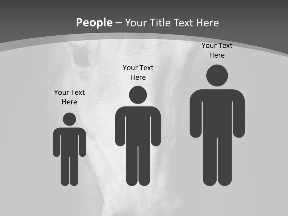 Grey Portrait Outside PowerPoint Template