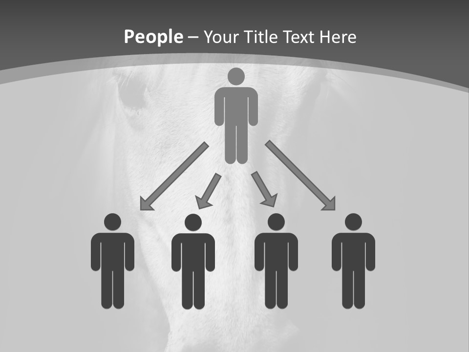 Grey Portrait Outside PowerPoint Template