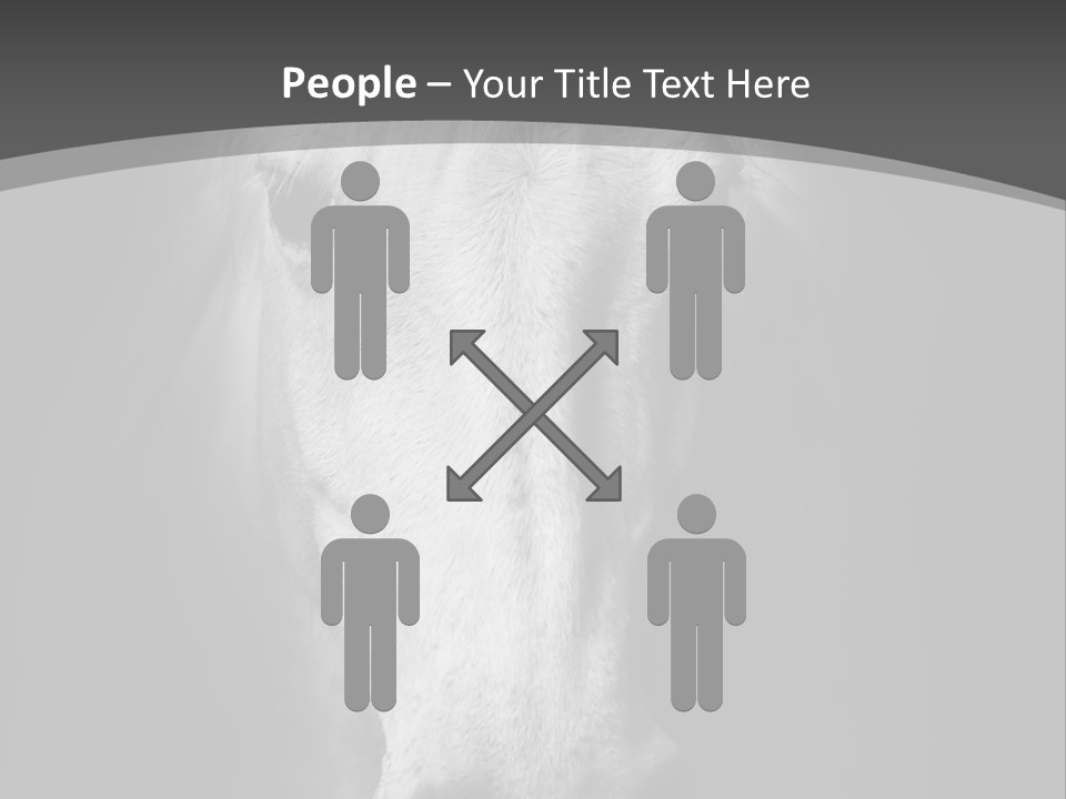 Grey Portrait Outside PowerPoint Template