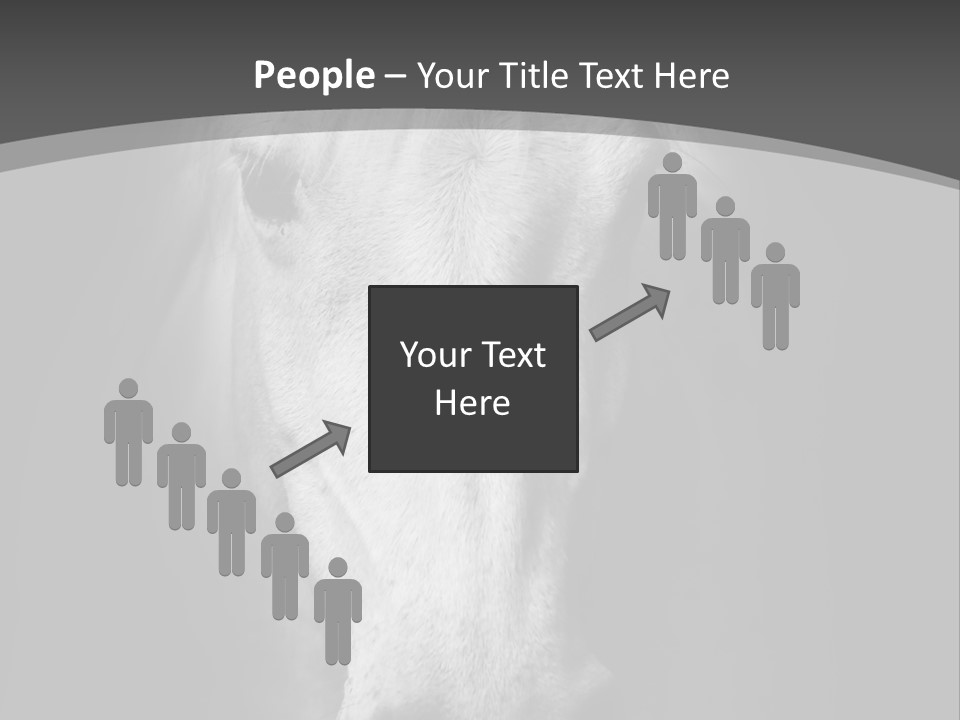 Grey Portrait Outside PowerPoint Template