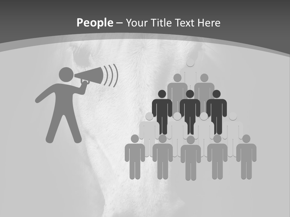 Grey Portrait Outside PowerPoint Template