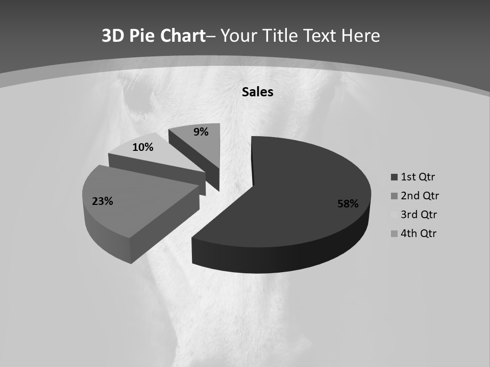 Grey Portrait Outside PowerPoint Template