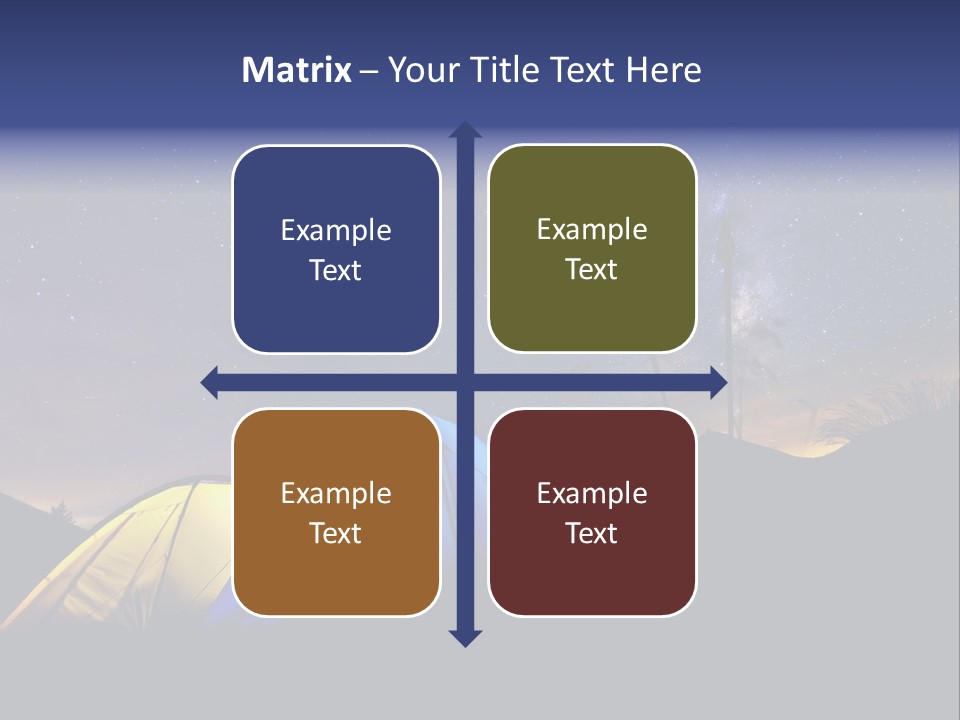 Glow Tent Darkness PowerPoint Template
