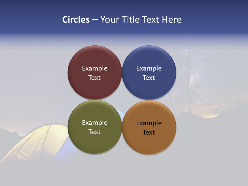 Glow Tent Darkness PowerPoint Template