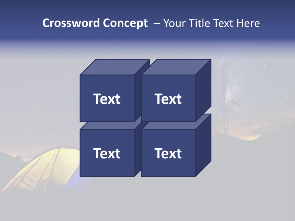 Glow Tent Darkness PowerPoint Template
