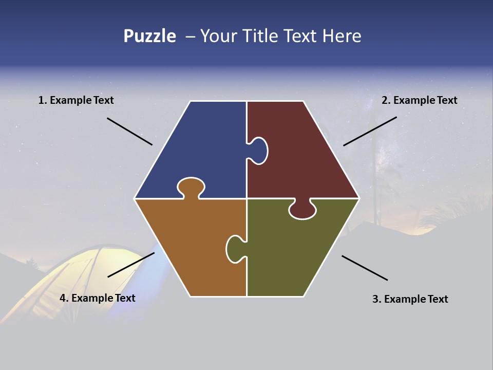 Glow Tent Darkness PowerPoint Template