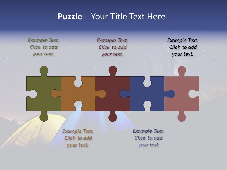 Glow Tent Darkness PowerPoint Template