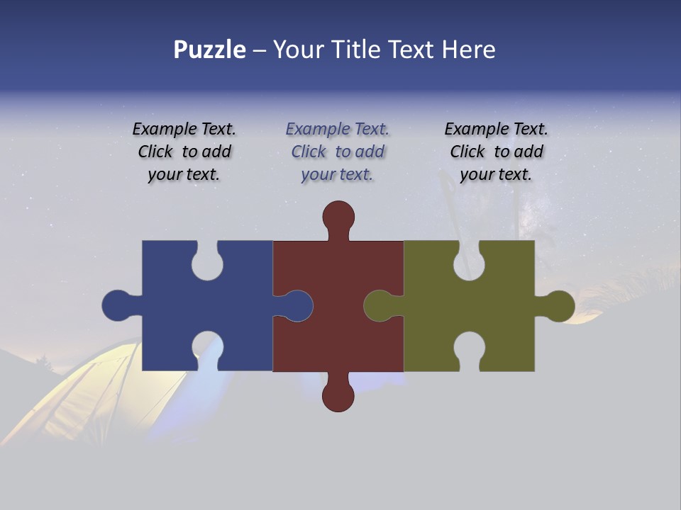 Glow Tent Darkness PowerPoint Template