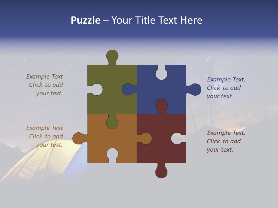 Glow Tent Darkness PowerPoint Template