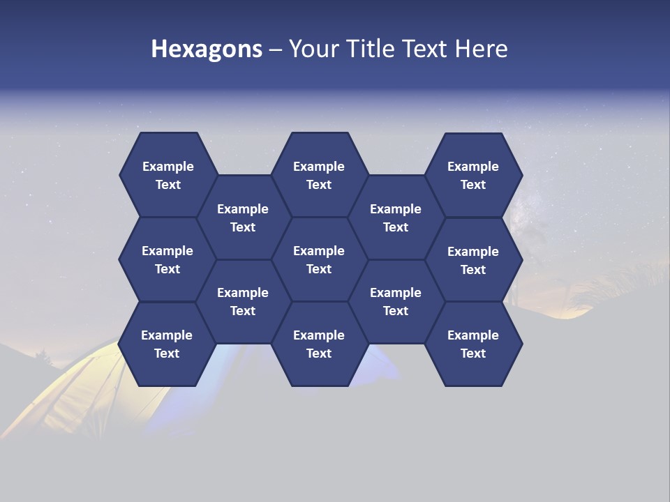 Glow Tent Darkness PowerPoint Template