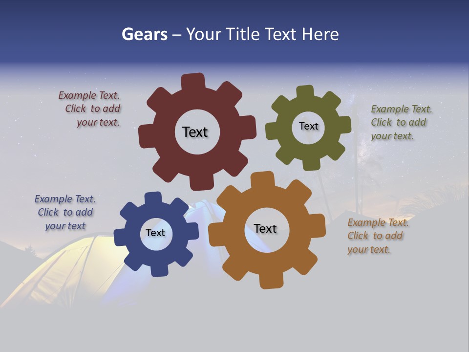 Glow Tent Darkness PowerPoint Template