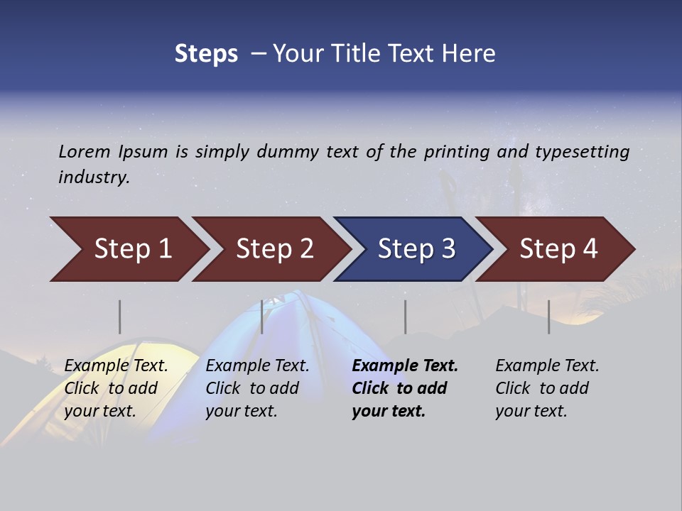 Glow Tent Darkness PowerPoint Template