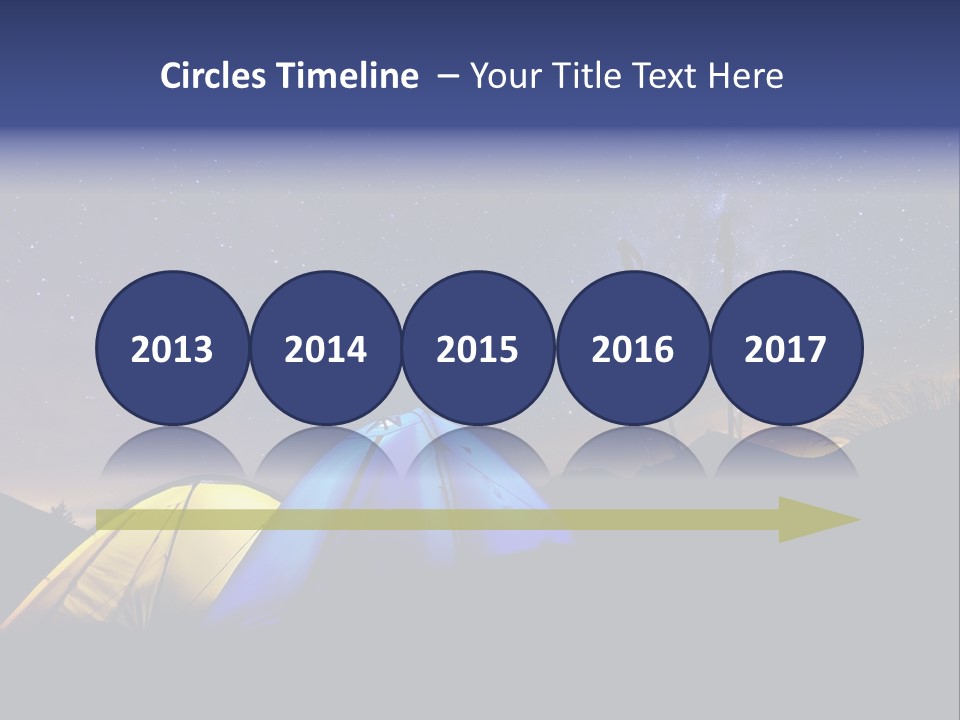 Glow Tent Darkness PowerPoint Template