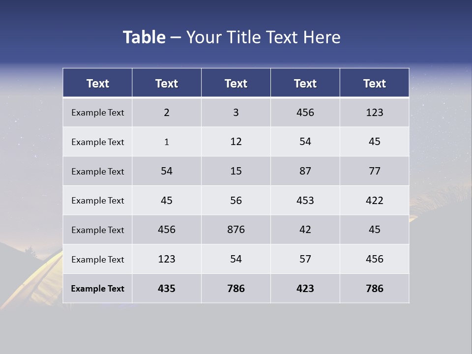 Glow Tent Darkness PowerPoint Template