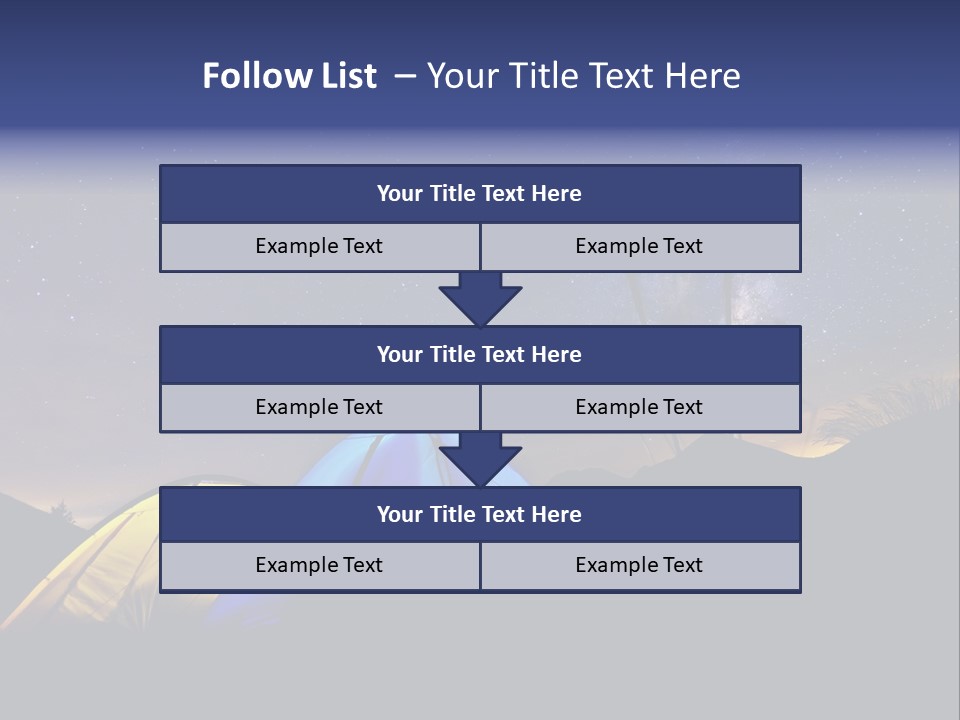 Glow Tent Darkness PowerPoint Template