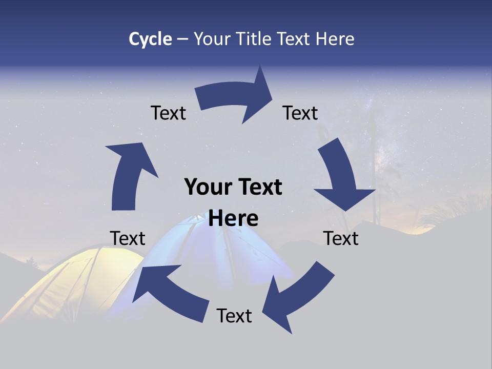 Glow Tent Darkness PowerPoint Template