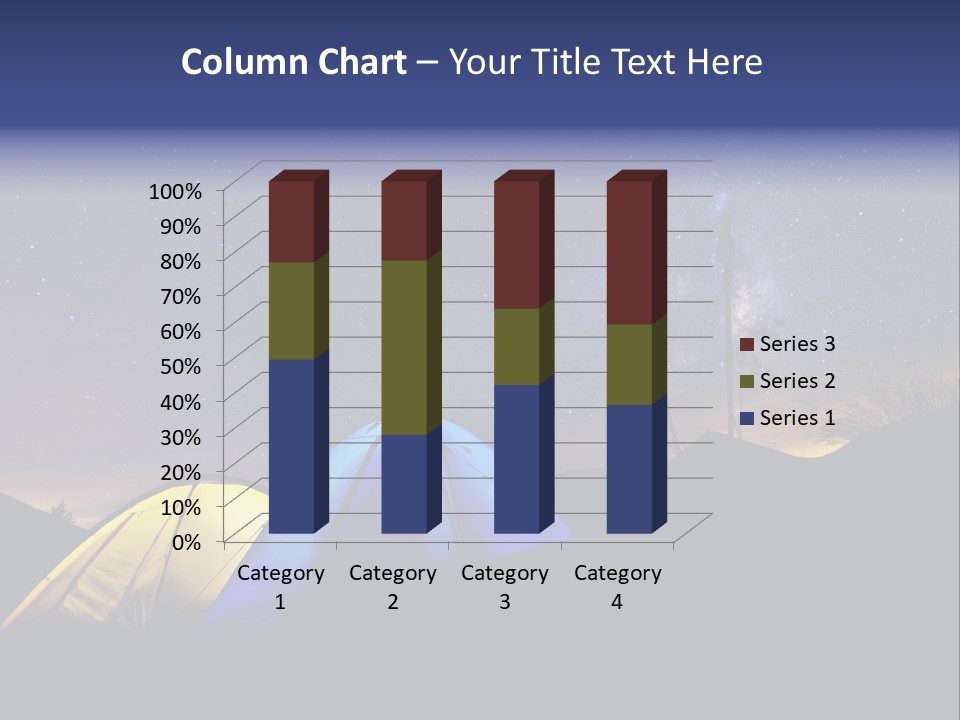 Glow Tent Darkness PowerPoint Template