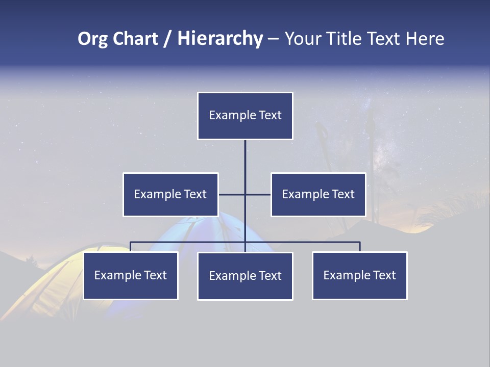 Glow Tent Darkness PowerPoint Template