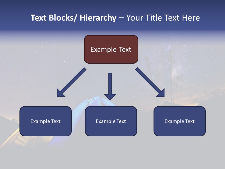 Glow Tent Darkness PowerPoint Template