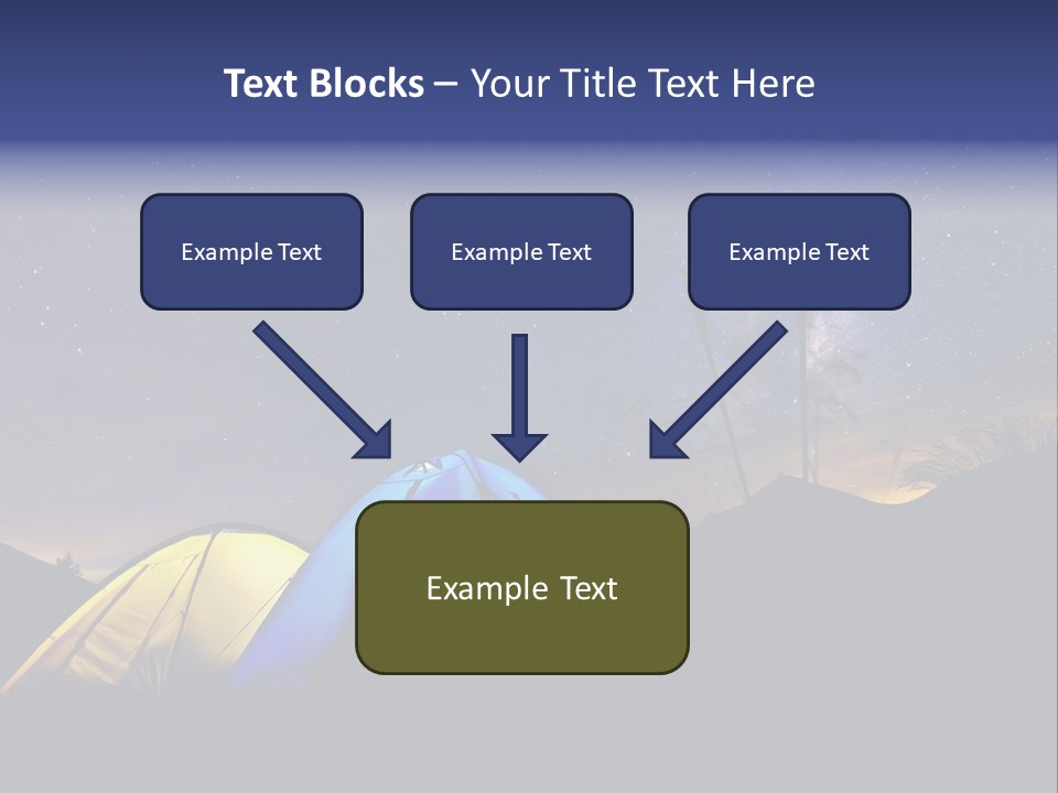 Glow Tent Darkness PowerPoint Template