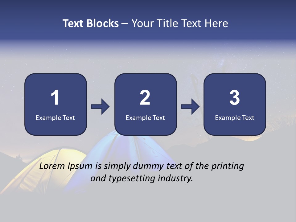 Glow Tent Darkness PowerPoint Template