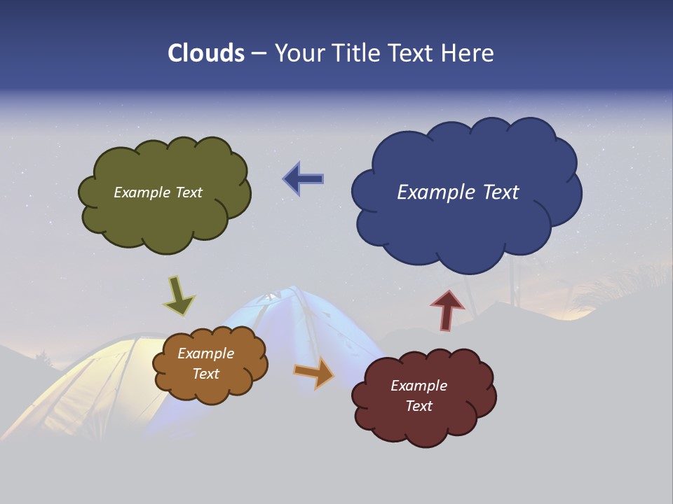 Glow Tent Darkness PowerPoint Template