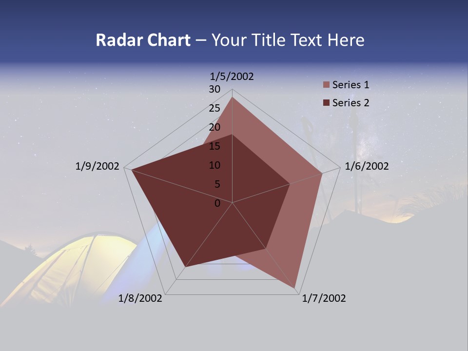 Glow Tent Darkness PowerPoint Template