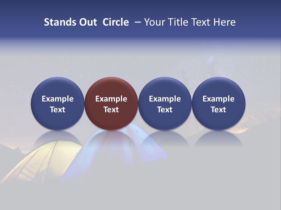 Glow Tent Darkness PowerPoint Template