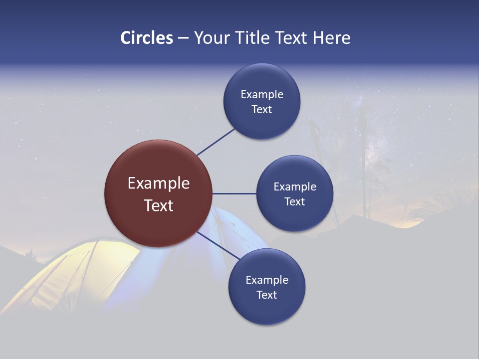 Glow Tent Darkness PowerPoint Template