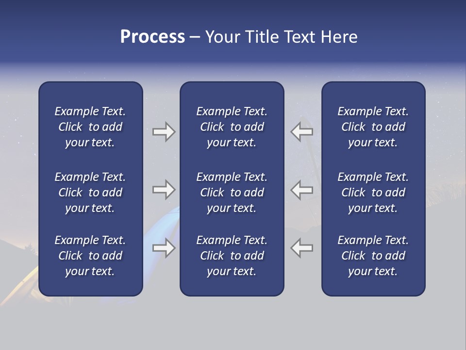 Glow Tent Darkness PowerPoint Template