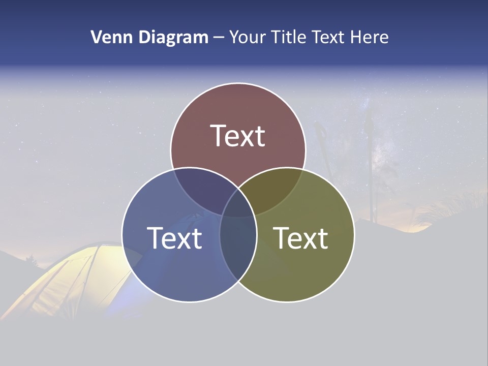 Glow Tent Darkness PowerPoint Template