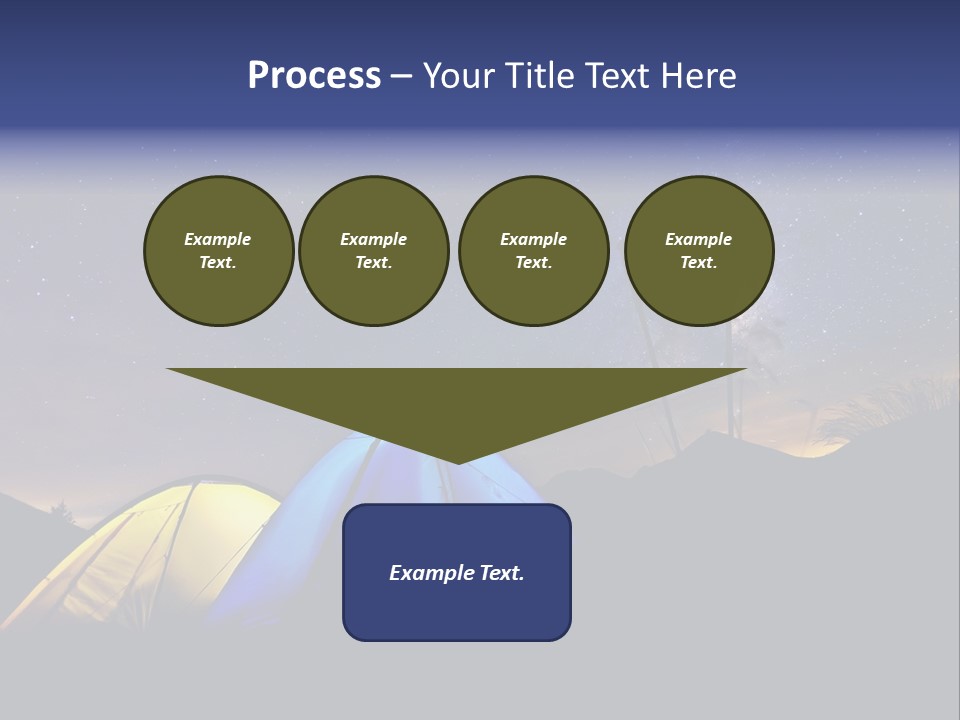 Glow Tent Darkness PowerPoint Template