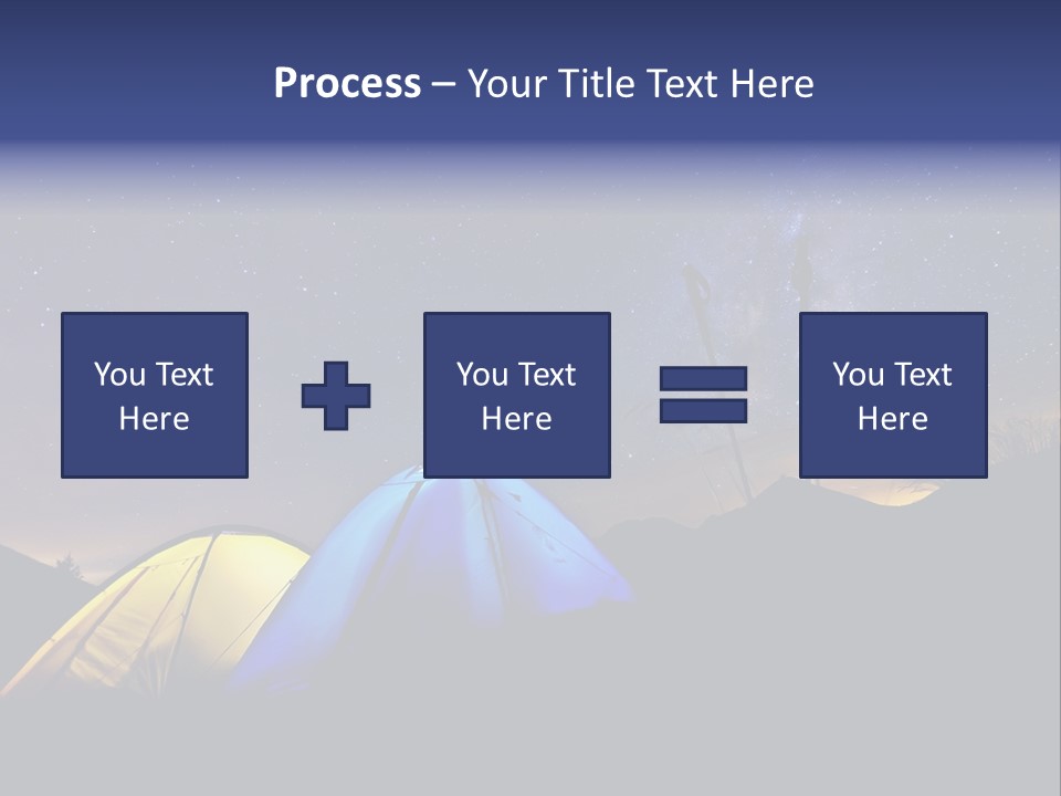Glow Tent Darkness PowerPoint Template