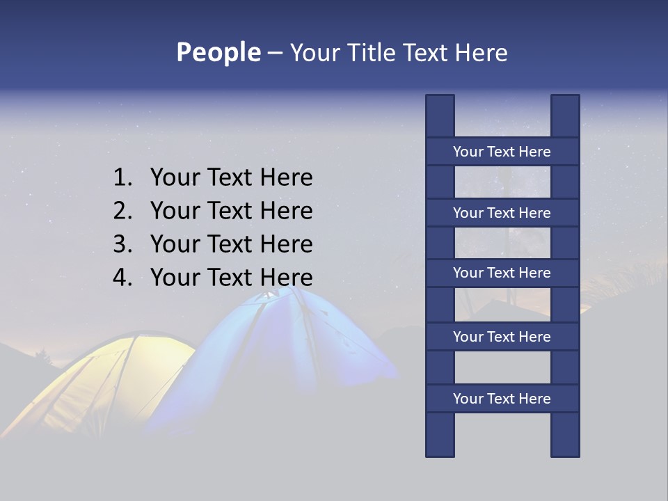 Glow Tent Darkness PowerPoint Template